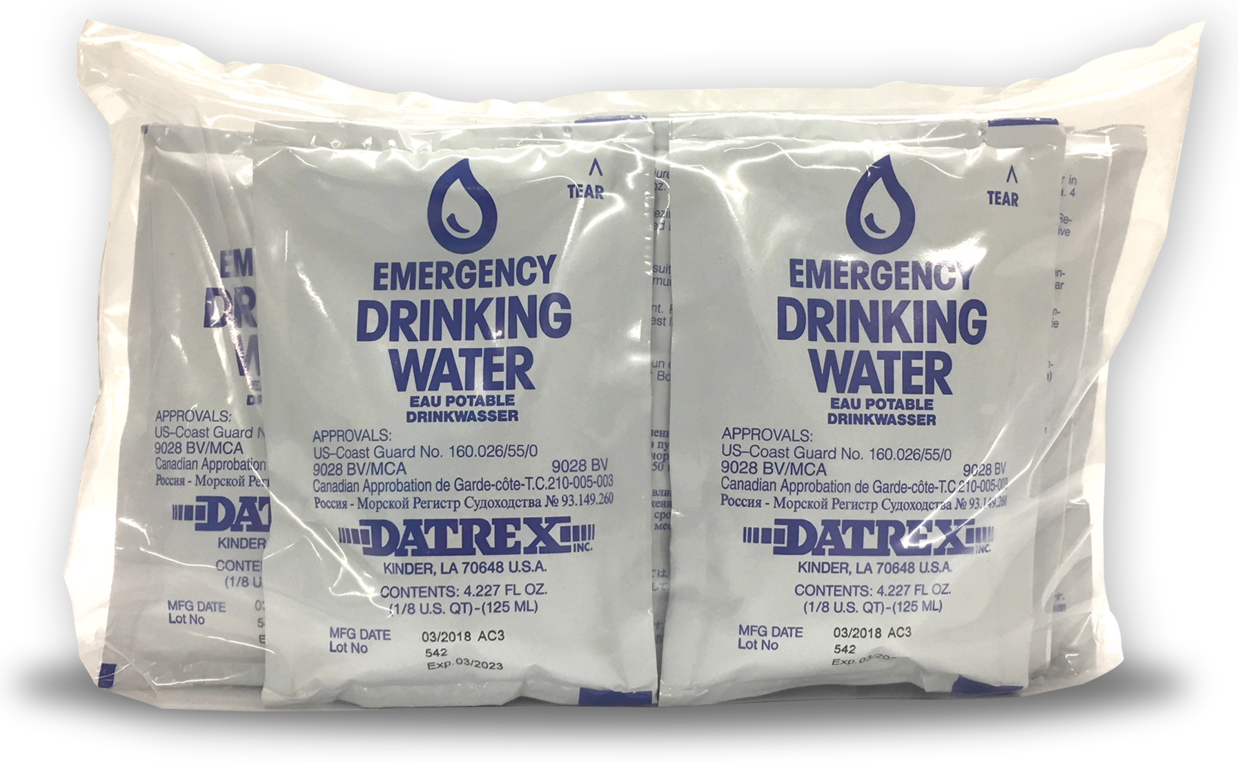 DATREX EMERGENCY OVERWRAP WATER